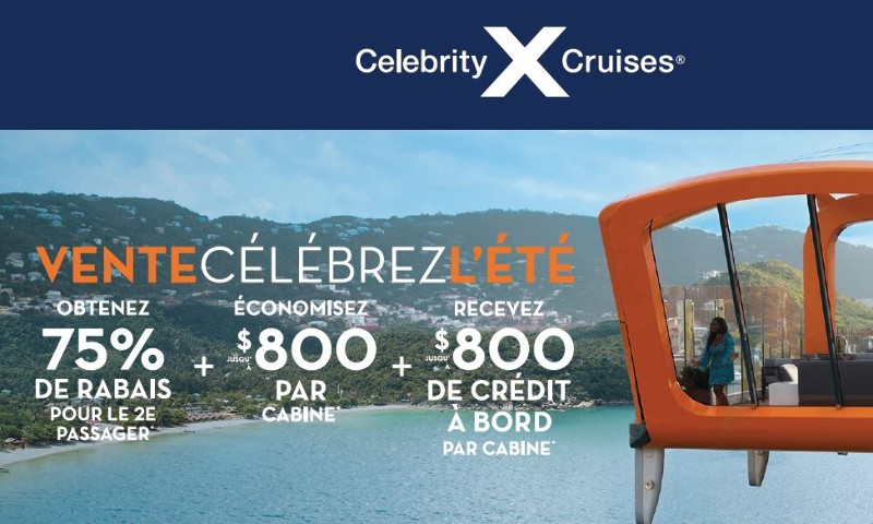 Promotion Celebrity Cruises 75%