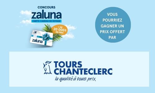 À GAGNER 1 crédit de voyage Tours Chanteclerc de 1 500 $ 