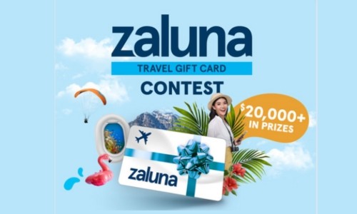 Gifting the zaluna Travel Gift Card delivers twice the pleasure!