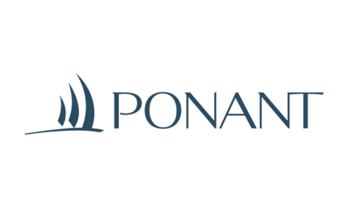 Ponant logo, the leader in small-ship luxury expedition.