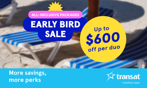 Transat’s Early bird sale is back!