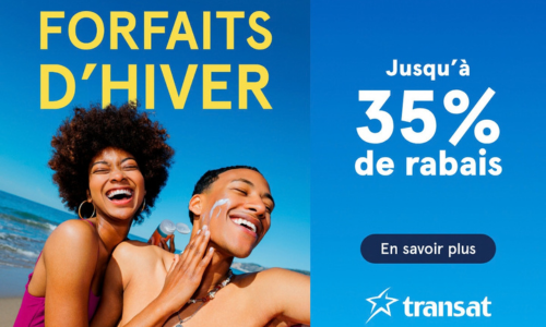 Transat - FORFAITS D’HIVER 35% de rabais